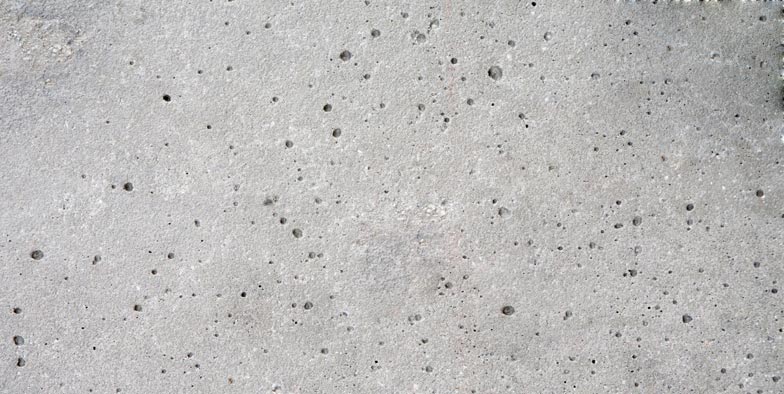 Center image of concrete